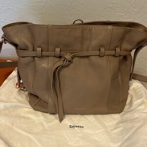 Repetto leather bag rose gold details